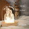 New! Wireless Arch Maple Wooden Photo LED Night Lamp (PRE-ORDER)