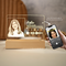 New! Wireless Maple Wooden Photo Plaque LED Night Lamp