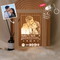 Maple Wooden Photo Frame LED Night Lamp